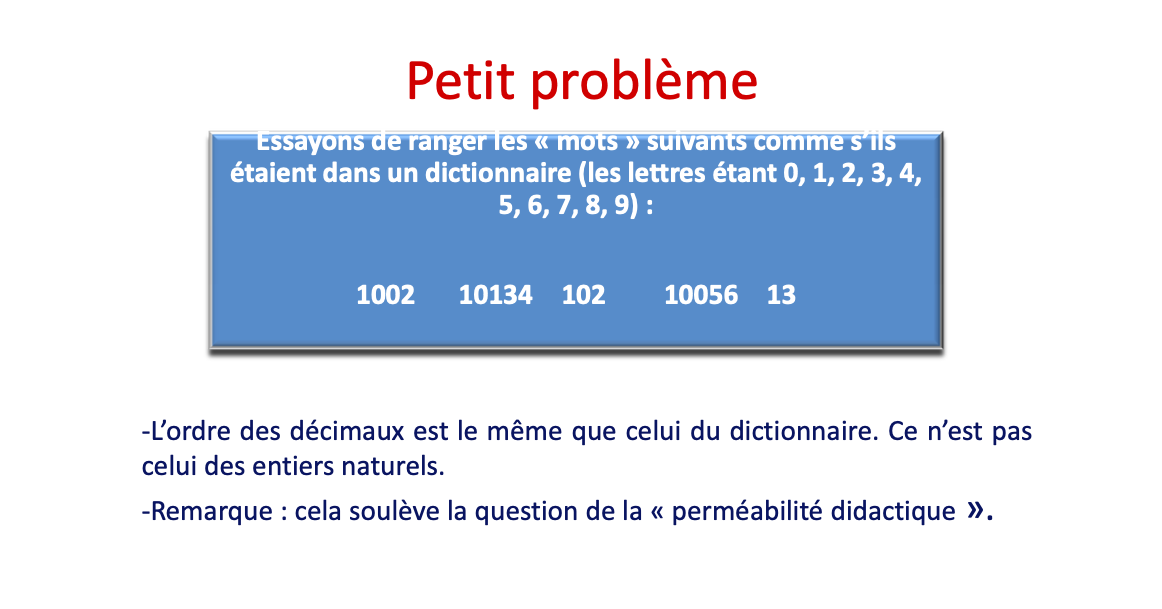 décimaux classés Briand 20