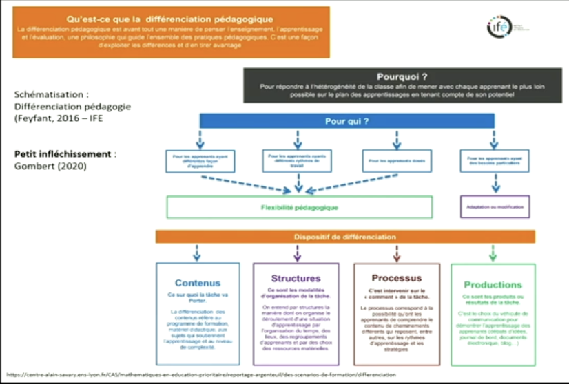 schéma différenciation