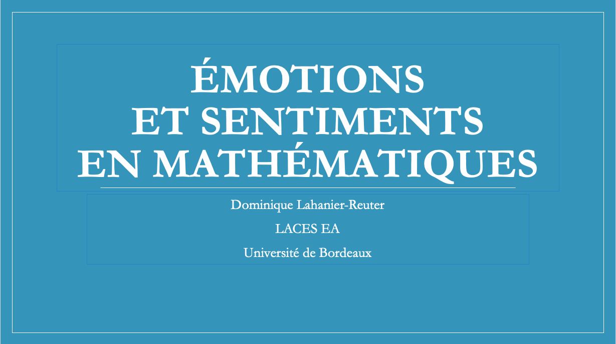 1ère p DLR émotions et sentiments