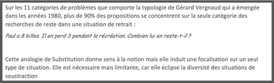 Analogie de Substitution soustraction - Emmanuel Sander