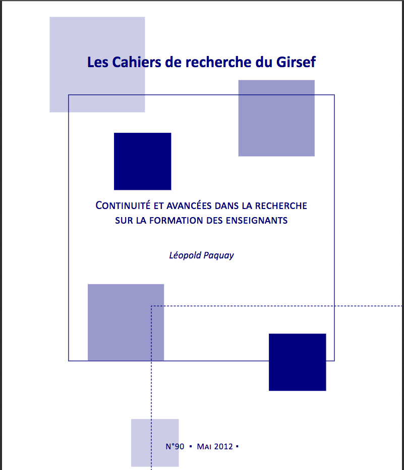 Cahiers du GIRSEF n° 90