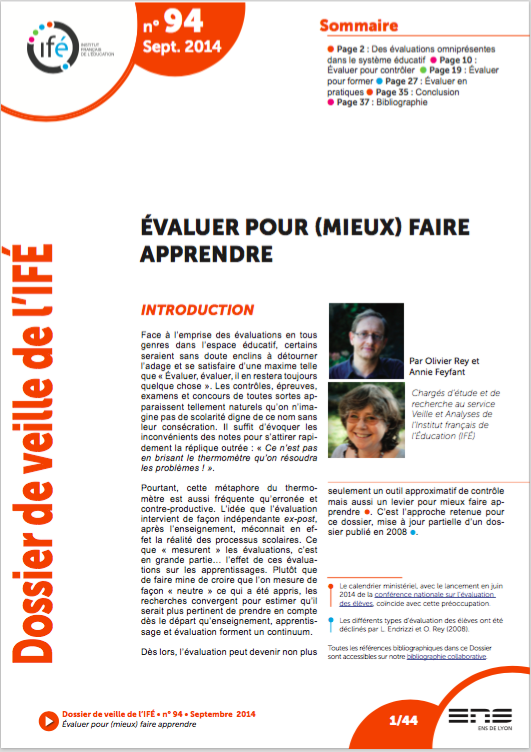 Dossier Veille et analyse-IFé- n°94