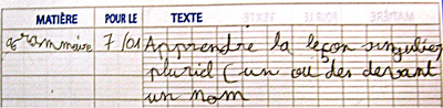 Netter cahier de texte élève