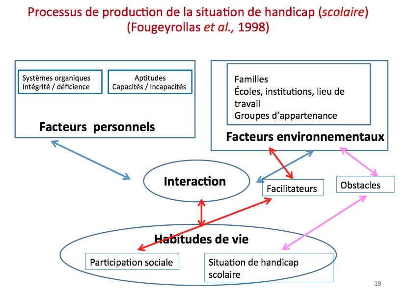 processus de production de la situation de handicap scolaire