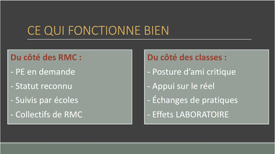 S.GUFFOND - Ce qui fonctionne bien