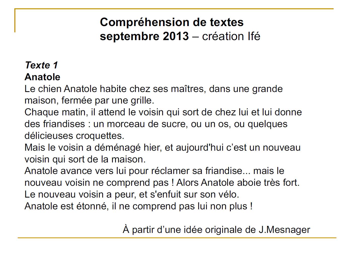 texte anatole 