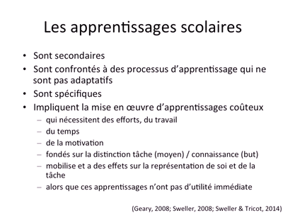 Tricot-Les apprentissages scolaires