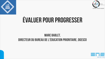 Vidéo Marc Bablet Evaluation